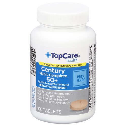 TopCare Multivitamin/Multimineral, Men's Complete 50+, Century, Tablets