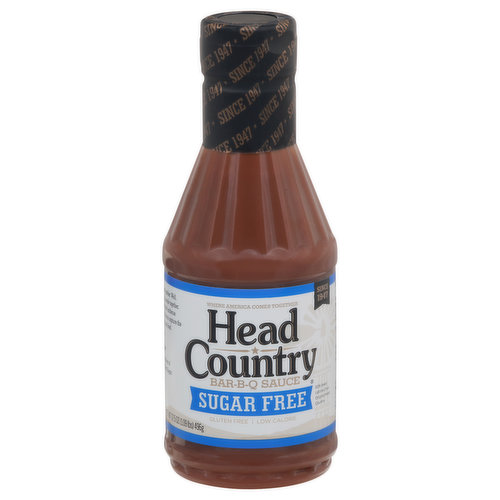 Head Country Bar-B-Q Sauce, Sugar Free, Mild