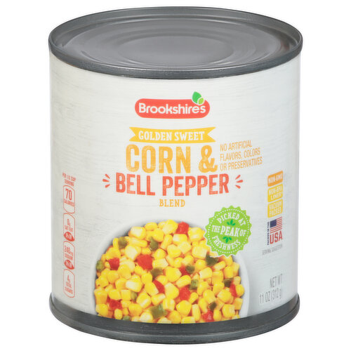 Brookshire's Farm Fresh Bell Pepper Corn Blend, Corn With Red & Green Bell Peppers