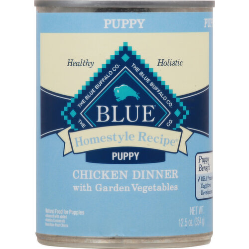 Blue Buffalo Food for Puppies, Natural, Chicken Dinner with Garden Vegetables, Puppy