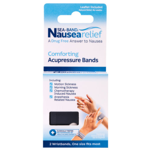 Sea-Band Wristbands, Acupressure, Nausea Relief