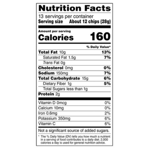 ruffles nutrition facts