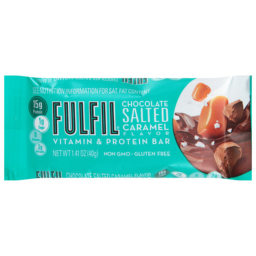 Fulfil Chocolate Peanut Caramel Flavor Vitamin & Protein Bars - 1.41 oz