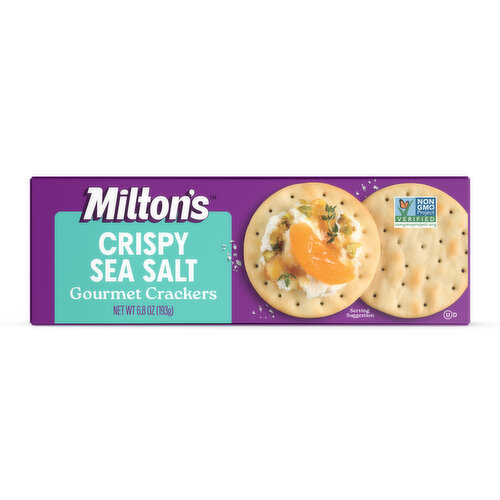 Milton's Gourmet Crackers, Crispy Sea Salt