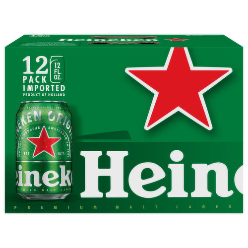 Heineken Beer, Premium Malt Lager, Original