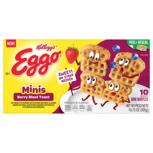 Kellogg's Eggo Chocolate Chip Mini Muffin Tops, Frozen Foods