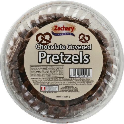 Zachary Pretzels, Chocolate Covered