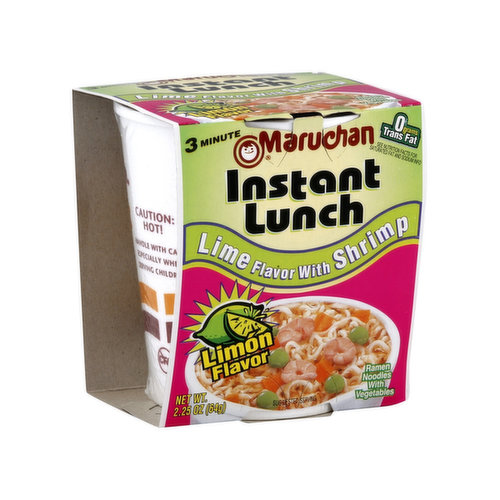Maruchan Instant Lunch, Lime Flavor with Shrimp
