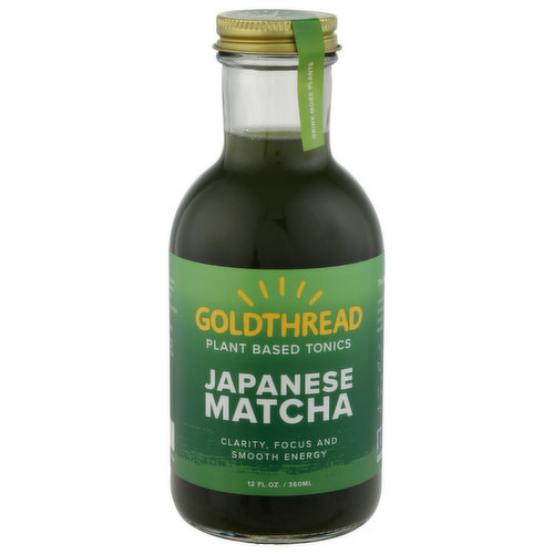 Goldthread Tonics, Plant Based, Japanese Matcha