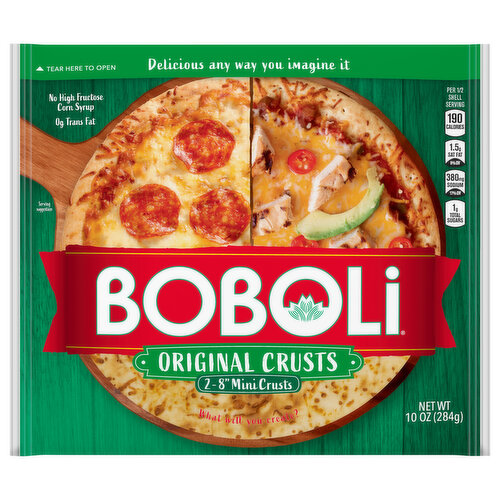 Boboli Pizza Crust, Original, Mini - FRESH by Brookshire's