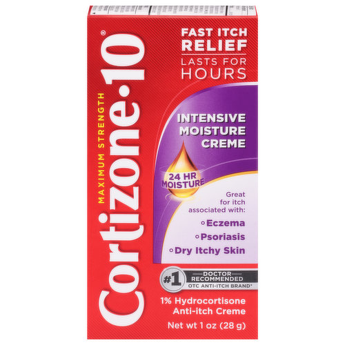 Cortizone-10 Anti-Itch Creme, Maximum Strength, Intensive Moisture Creme