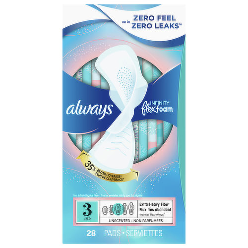 Carefree Panty Liners Extra Long Extra Heavy Super Absorbency