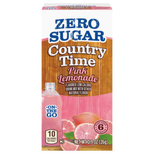 Country Time Drink Mix, Zero Sugar, Pink Lemonade