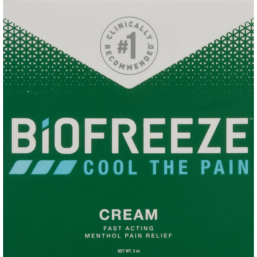 Biofreeze Cream, Pain Relief, Menthol