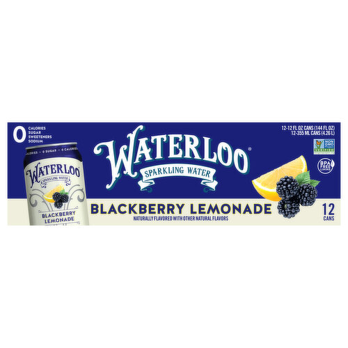 Waterloo Sparkling Water, Blackberry Lemonade