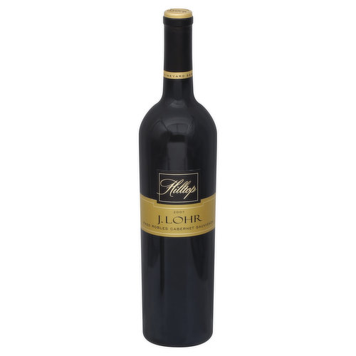 From the high point of our Paso Robles vineyards, one can view a panorama of protective hills and ranges, a position befitting our J. Lohr Hilltop Cabernet Sauvignon. We planted Clone 8 Cabernet Sauvignon on its own roots in 1989, amidst Arbuckle-San Ysidro complex fine loam soil with some calcareous clay layers underneath. The tiny berried fruit is picked mid-morning, then sorted by individual berry before being crushed into small stainless steel fermenters, and given 48 hours of skin contact. During fermentation, a combination of punch-downs and gentle pumpovers ensures an appropriate balance of extraction of color, flavor and fragrance. The wine is then pressed and undergoes malolactic fermentation before it is blended and racked into new and second-fill French oak barrels for 18-24 months of aging. Lastly, it is fined and bottled, yielding a wine which is aromatically pleasing, with deliciously intense flavors of black cherry, blackberry and toasted vanilla. Alc 14.9% by vol. Produced at Paso Robles, CA and Bottled at San Jose, CA by J. Lohr Winery.