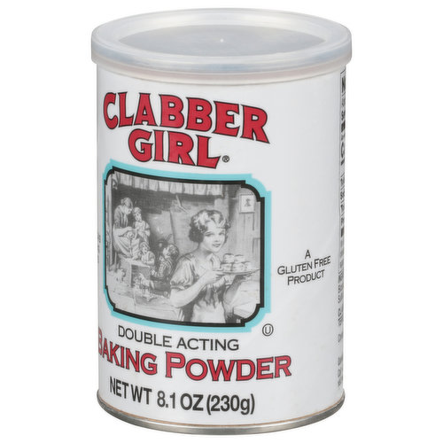 Clabber Girl Double Acting Baking Powder, 8.1 Ounce