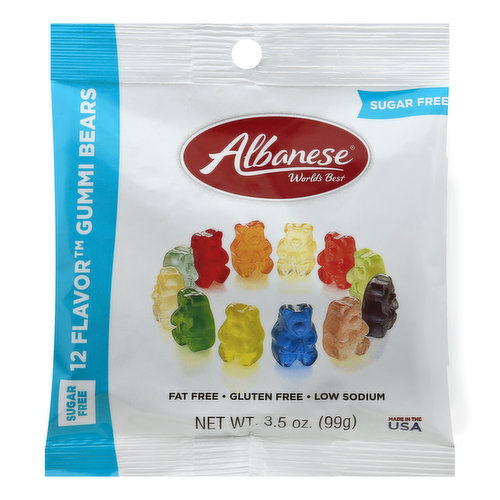 ALBANESE WORLD'S BEST Gummi Bears, 12 Flavor