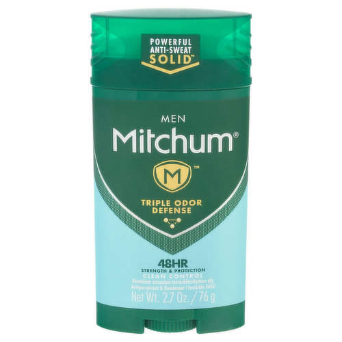 Mitchum Antiperspirant & Deodorant, Triple Odor Defense, Men
