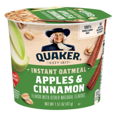 Quaker Instant Oatmeal, Apples & Cinnamon