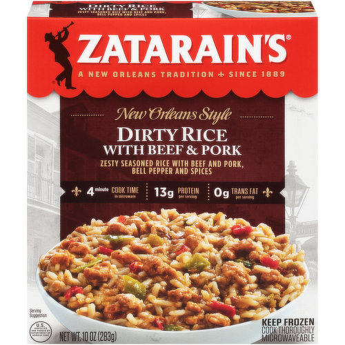 Zatarain's Frozen Meal - Sausage, Red Beans & Rice, 12 oz Meal