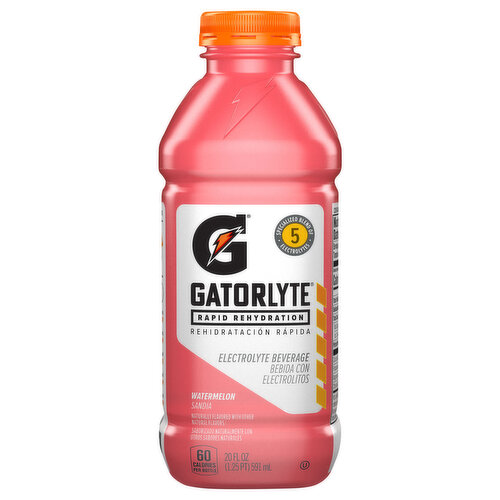 Gatorlyte Electrolyte Beverage, Rapid Rehydration, Watermelon