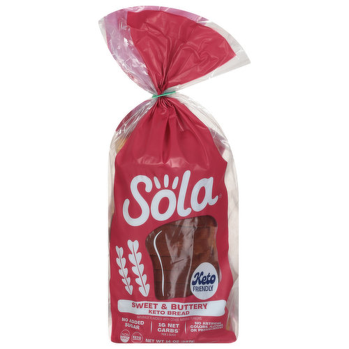 Sola Keto Bread, Sweet & Buttery