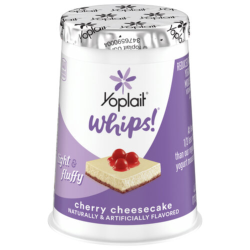 Yoplait Yogurt Mousse, Reduced Fat, Cherry Cheesecake