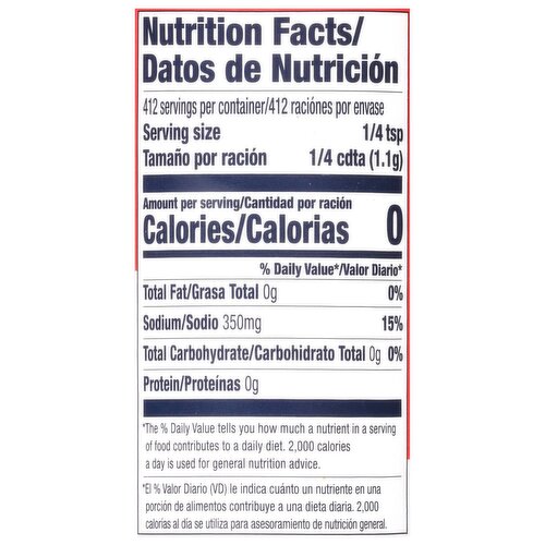 Calories in Morton Season-All Seasoned Salt and Nutrition Facts