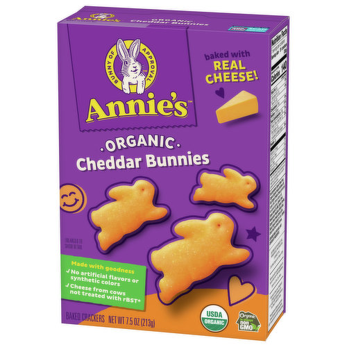 Annie's™ Organic Cheddar Bunnies Baked Snack Crackers, 12 ct