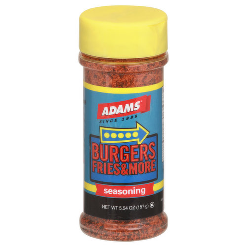 Adams Seasoning, Burgers Fries & More