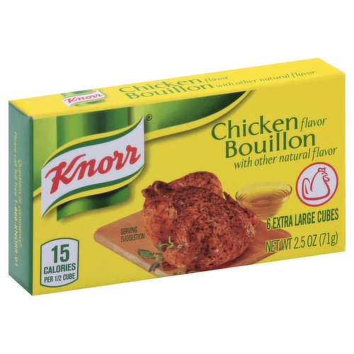 Knorr Cube Bouillon, Chicken, 2.5 Ounce, 6 Cubes