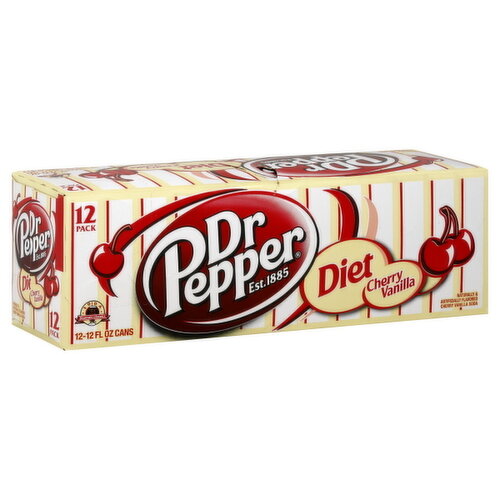 Dr Pepper Soda, Cherry Vanilla, Diet