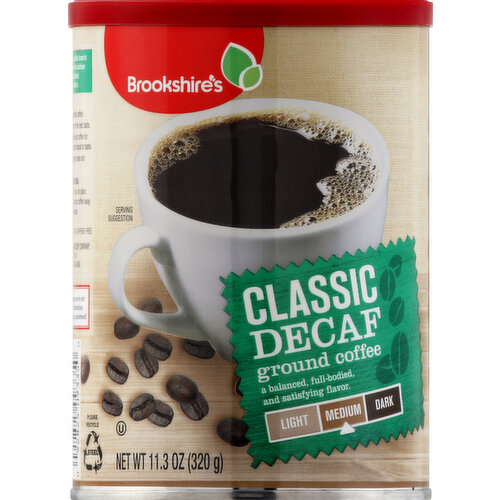 Brookshire's Classic Decaf Coffee, Ground