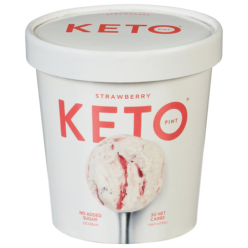 Keto Pint Ice Cream, Strawberry