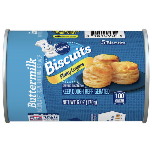 Pillsbury Biscuits, Buttermilk, Flaky Layers