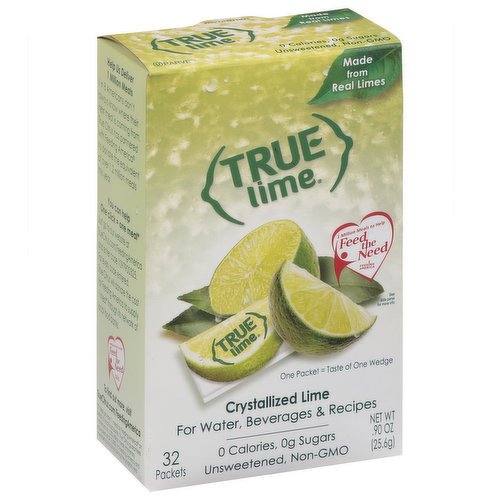 True Lime® Crystallized Lime Juice Packets