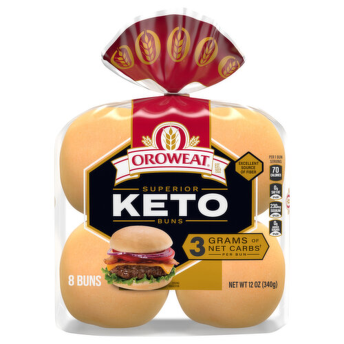 Oroweat Buns, Keto, Superior