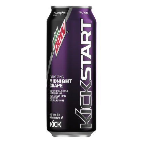 Mtn Dew Soda, Energizing, Midnight Grape