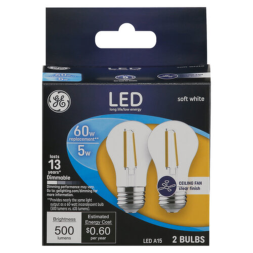 GE Light Bulbs, LED A15, Soft White