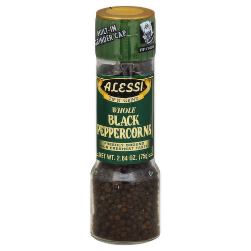 Alessi Peppercorns, Black, Whole