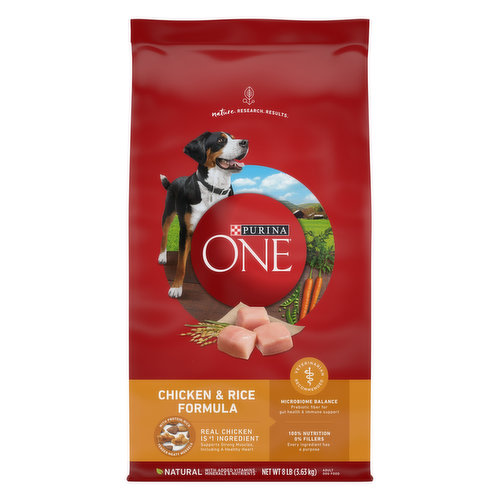 Purina One Dog Food, Chicken & Rice Formula, Adult