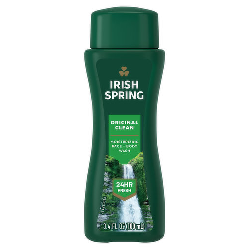Irish Spring Face & Body Wash, Moisturizing, Original Clean