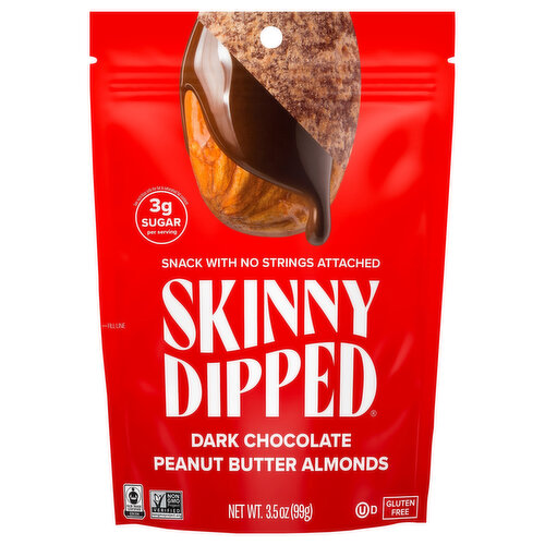 SkinnyDipped Almonds, Dark Chocolate Peanut Butter