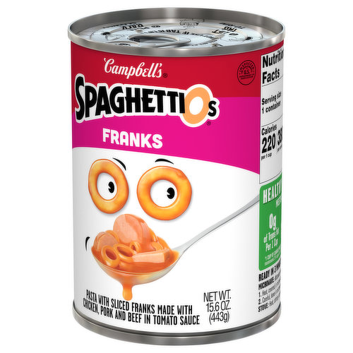 Campbells Spaghettio's W/ Franks