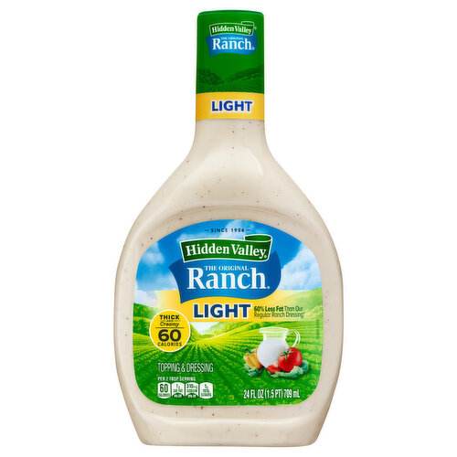 Hidden Valley Topping & Dressing, Light, Ranch