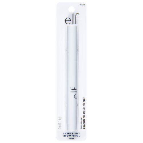 e.l.f. Brow Pencil, Shape & Stay, Clear