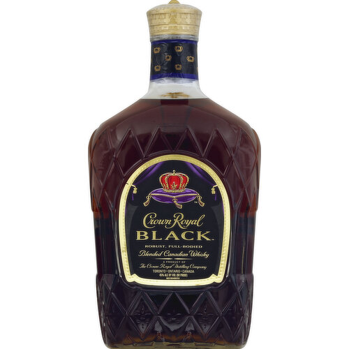 Crown Royal Whisky, Blended Canadian, Black