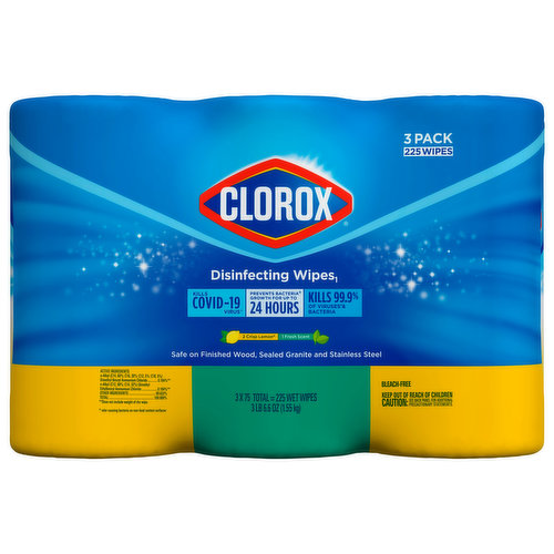 Clorox Disinfecting Wipes, 3 Pack