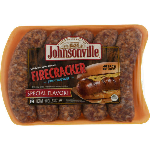 Johnsonville Sausage, Firecracker, Spicy